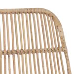 vidaXL Barová stolička 2 pcs Prírodná 44 x 54 x 96 cm Ratan a oceľ – Obrázok 8