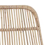 vidaXL Barová stolička 2 pcs Prírodná 44 x 55 x 109 cm Ratan a oceľ – Obrázok 8