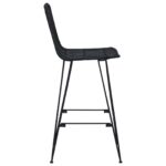 vidaXL Barová stolička 2 pcs Čierna 44 x 55 x 109 cm Ratan a oceľ – Obrázok 6