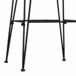 vidaXL Barová stolička 2 pcs Čierna 44 x 55 x 109 cm Ratan a oceľ – Obrázok 9