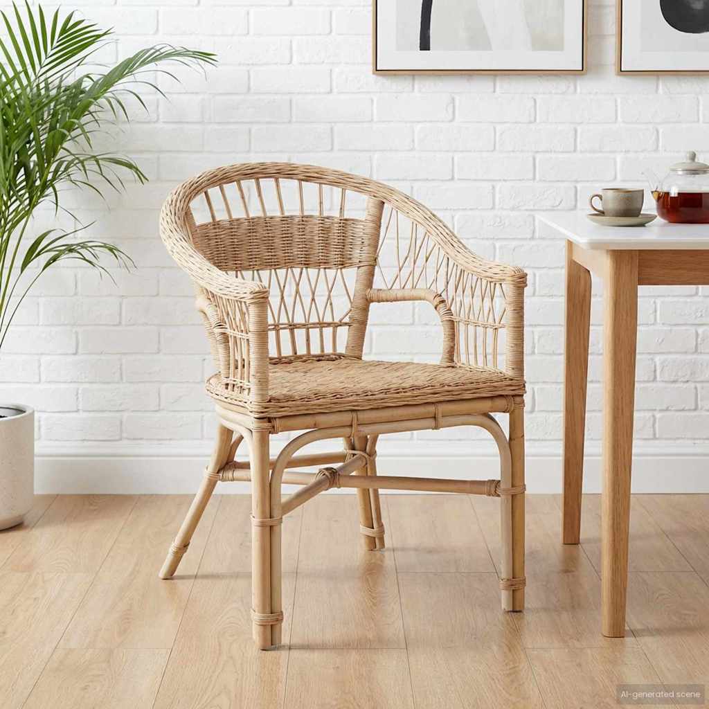 42033212_1.jpg vidaXL Stohovateľná stolička Prírodná 60 x 60 x 81 cm Ratan – Obrázok 1
