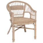vidaXL Stohovateľná stolička Prírodná 60 x 60 x 81 cm Ratan – Obrázok 2