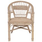 vidaXL Stohovateľná stolička Prírodná 60 x 60 x 81 cm Ratan – Obrázok 4