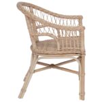 vidaXL Stohovateľná stolička Prírodná 60 x 60 x 81 cm Ratan – Obrázok 5