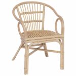 vidaXL Stohovateľná stolička Prírodná 58 x 60 x 81 cm Ratan – Obrázok 2