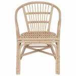 vidaXL Stohovateľná stolička Prírodná 58 x 60 x 81 cm Ratan – Obrázok 4