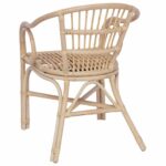 vidaXL Stohovateľná stolička Prírodná 58 x 60 x 81 cm Ratan – Obrázok 6