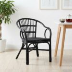 vidaXL Stohovateľná stolička Čierna 58 x 60 x 81 cm Ratan – Obrázok 3