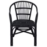 vidaXL Stohovateľná stolička Čierna 58 x 60 x 81 cm Ratan – Obrázok 4