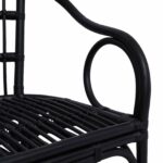 vidaXL Stohovateľná stolička Čierna 58 x 60 x 81 cm Ratan – Obrázok 7