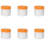 vidaXL Prachový list s lepiacou páskou 6 pcs Priehľadná 55 x 3300 cm – Obrázok 2