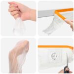 vidaXL Prachový list s lepiacou páskou 6 pcs Priehľadná 240 x 2000 cm – Obrázok 6