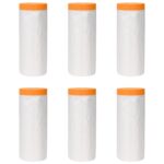 vidaXL Prachový list s lepiacou páskou 6 pcs Priehľadná 270 x 1600 cm – Obrázok 2