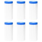 vidaXL Maskovacia fólia s lepiacou páskou 6 pcs Priehľadná a modrá – Obrázok 2