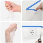 vidaXL Maskovacia fólia s lepiacou páskou 6 pcs Priehľadná a modrá – Obrázok 7