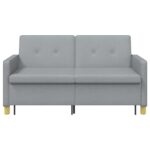 vidaXL Rozkladací gauč Svetlo zelená Látka – Obrázok 7