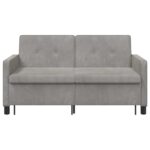 vidaXL Rozkladacia posteľ Svetlo zelená Látka – Obrázok 7