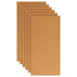 vidaXL Korková Doska 6 pcs Hnedá 100 x 50 cm Korok – Obrázok 2