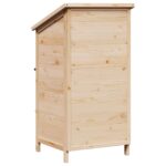 vidaXL Záhradný prístrešok so strechou Prírodná 59 x 56 x 113,5 cm – Obrázok 6