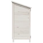 vidaXL Záhradný prístrešok so strechou Biela 106,5 x 56 x 113,5 cm – Obrázok 6
