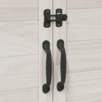 vidaXL Záhradný prístrešok so strechou Biela 106,5 x 56 x 113,5 cm – Obrázok 9