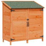 vidaXL Záhradný prístrešok so strechou Hnedá 106,5 x 56 x 113,5 cm – Obrázok 2