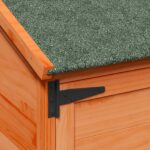 vidaXL Záhradný prístrešok so strechou Hnedá 106,5 x 56 x 113,5 cm – Obrázok 8