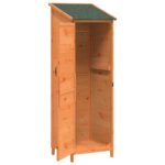 vidaXL Záhradný prístrešok so strechou Hnedá 59,5 x 56 x 176,5 cm – Obrázok 4
