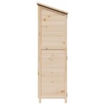 vidaXL Záhradný prístrešok so strechou Prírodná 106,5 x 56 x 176 cm – Obrázok 5