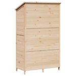 vidaXL Záhradný prístrešok so strechou Prírodná 106,5 x 56 x 176 cm – Obrázok 6