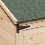 vidaXL Záhradný prístrešok so strechou Prírodná 106,5 x 56 x 176 cm – Obrázok 7