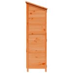 vidaXL Záhradný prístrešok so strechou Hnedá 106,5 x 56 x 176 cm – Obrázok 6