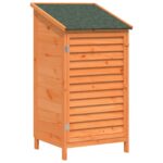 vidaXL Záhradný prístrešok so strechou Hnedá 59 x 56 x 113,5 cm – Obrázok 2