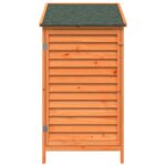 vidaXL Záhradný prístrešok so strechou Hnedá 59 x 56 x 113,5 cm – Obrázok 5