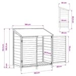 vidaXL Záhradný prístrešok so strechou Biela 106 x 56 x 113,5 cm – Obrázok 11