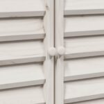 vidaXL Záhradný prístrešok so strechou Biela 106 x 56 x 113,5 cm – Obrázok 9