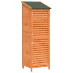 vidaXL Záhradný prístrešok so strechou Hnedá 59 x 56 x 176 cm – Obrázok 2