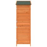 vidaXL Záhradný prístrešok so strechou Hnedá 59 x 56 x 176 cm – Obrázok 5