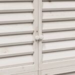 vidaXL Záhradný prístrešok so strechou Biela 106 x 56 x 176,5 cm – Obrázok 9