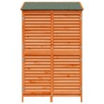 vidaXL Záhradný prístrešok so strechou Hnedá 106 x 56 x 176,5 cm – Obrázok 5