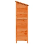 vidaXL Záhradný prístrešok so strechou Hnedá 106 x 56 x 176,5 cm – Obrázok 6
