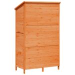 vidaXL Záhradný prístrešok so strechou Hnedá 106 x 56 x 176,5 cm – Obrázok 7