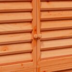 vidaXL Záhradný prístrešok so strechou Hnedá 106 x 56 x 176,5 cm – Obrázok 9