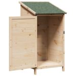 vidaXL Záhradný prístrešok so strechou Prírodná 59,5 x 56 x 113,5 cm – Obrázok 4