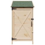 vidaXL Záhradný prístrešok so strechou Prírodná 59,5 x 56 x 113,5 cm – Obrázok 5