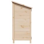 vidaXL Záhradný prístrešok so strechou Prírodná 59,5 x 56 x 113,5 cm – Obrázok 6