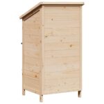 vidaXL Záhradný prístrešok so strechou Prírodná 59,5 x 56 x 113,5 cm – Obrázok 7
