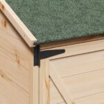 vidaXL Záhradný prístrešok so strechou Prírodná 59,5 x 56 x 113,5 cm – Obrázok 8