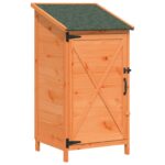 vidaXL Záhradný prístrešok so strechou Hnedá 59,5 x 56 x 113,5 cm – Obrázok 2