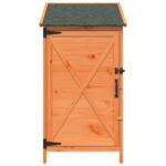 vidaXL Záhradný prístrešok so strechou Hnedá 59,5 x 56 x 113,5 cm – Obrázok 5